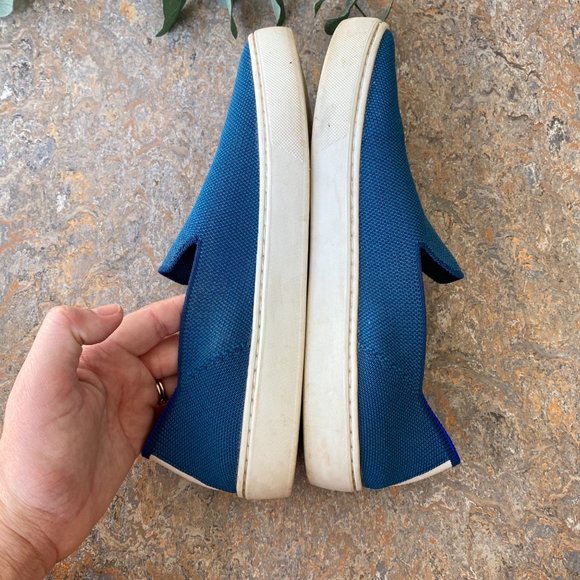 Rothy's the Sneaker Teal Shoes - Picture 3 of 9